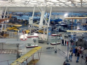 A view of just a view of the amazing and historical airplanes that the Steven F. Udvar-Hazy Center has on display.