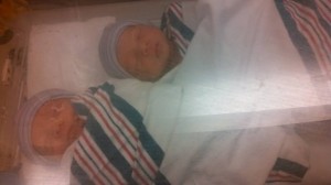 First Picture of my Babies Minutes After Being Born